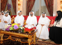 HH Sheikh Mohammed Bin Rashid Al Maktoum and Hazza Bin Zayed Al Nahyan 